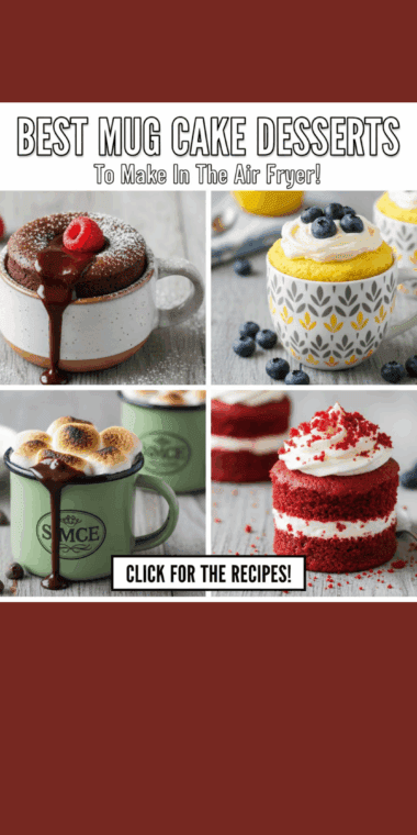 Best Mug Cake Dessert Recipes To Make In The Air Fryer