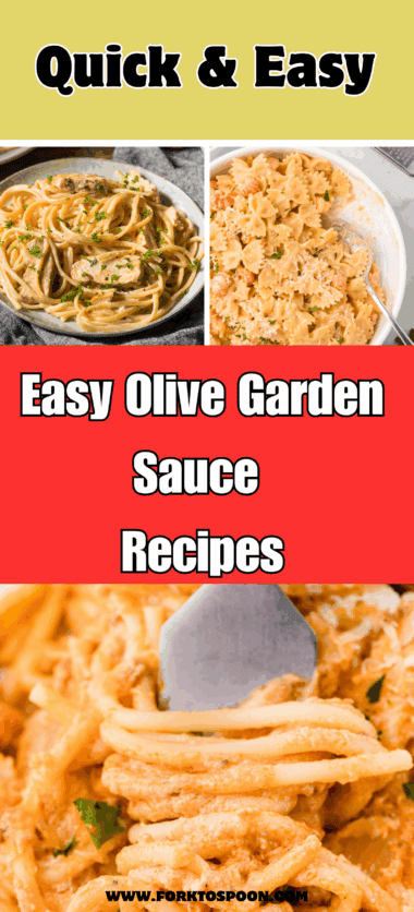 Easy Olive Garden Sauce Recipes