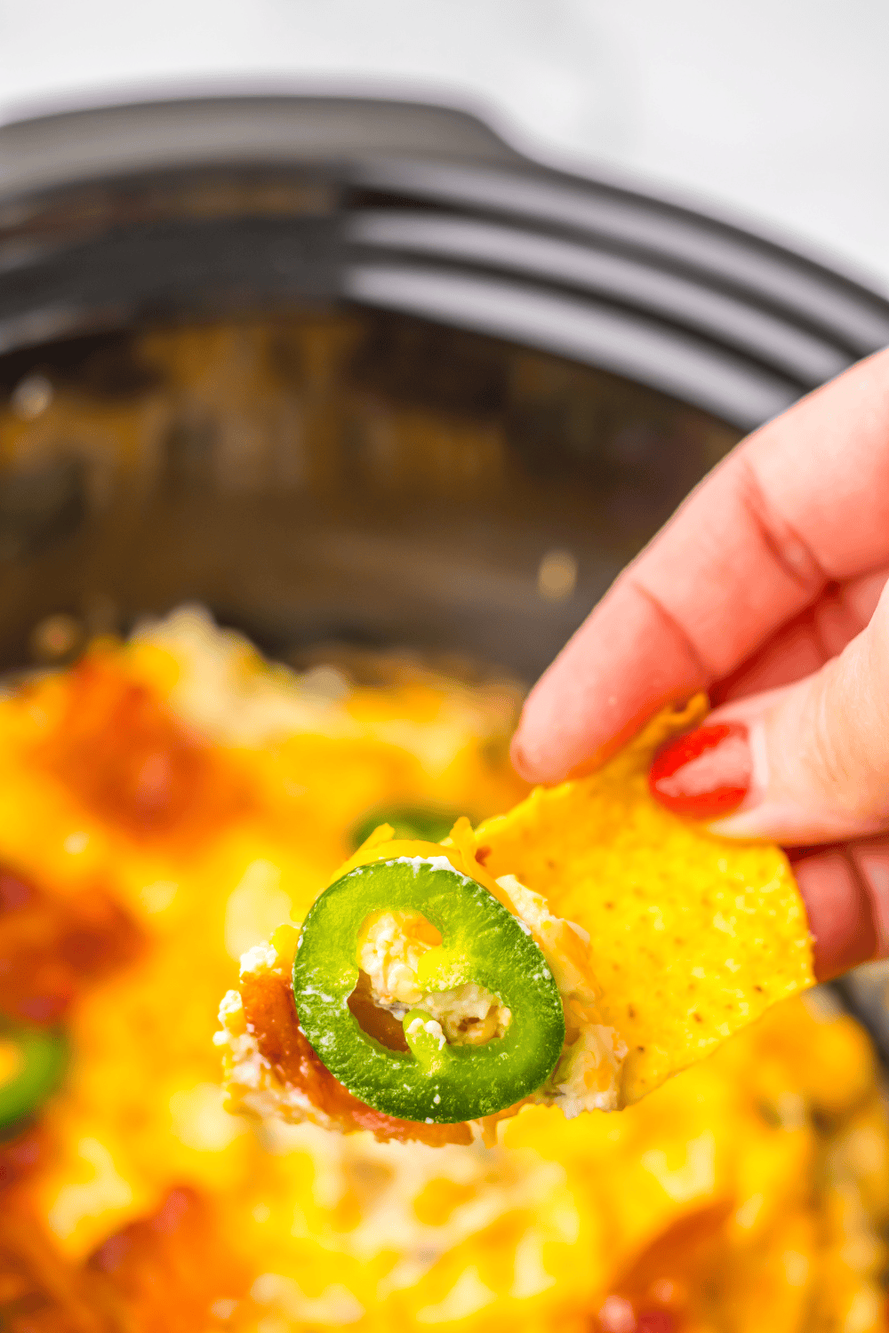 Easy Slow Cooker Jalapeño Popper Dip Recipe - Fork To Spoon