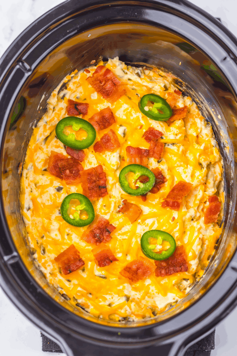 Easy Slow Cooker Jalapeño Popper Dip Recipe - Fork To Spoon