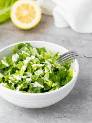 Easy spicy Caesar dressing made at home