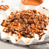 Easy Turtle Cheesecake Dip