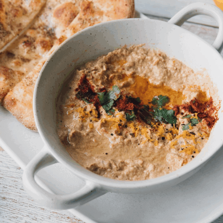 Whole eggplant roasted in the air fryer, smoky, tender, and ready for baba ganoush