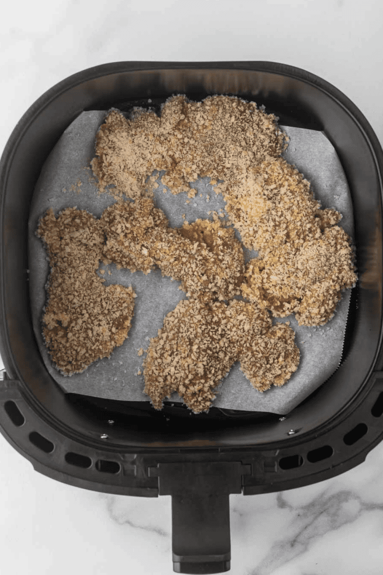 Preheat the Air Fryer: Air fryer basket preheated to 400&deg;F, lightly sprayed with oil.