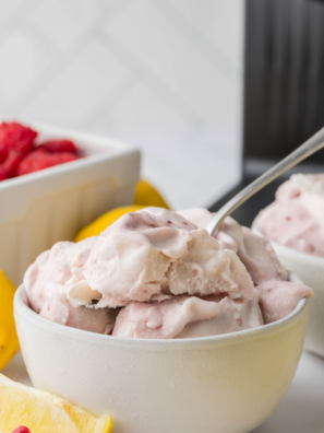 Easy Ninja Creami Lemon Raspberry Gelato