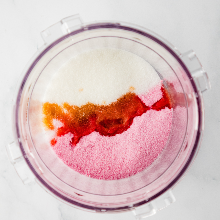 Ninja Creami pint container with lid secured placed in freezer to freeze solid.