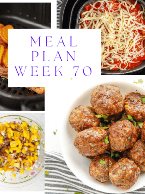 Air Fryer Weekly Meal Plan #70 is here to make dinner simple, fast, and actually exciting again. With a full week of crispy mains, easy sides, and family-friendly favorites, you&rsquo;ll spend less time cooking and more time enjoying your evenings.