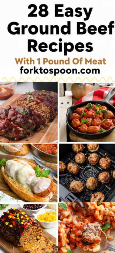 28 Easy Ground Beef Recipes With 1 Pound Of Meat
