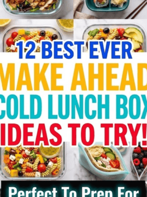 12+ Make-Ahead Cold Lunch Box Ideas To Prep For Work This Week