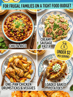 50 Dirt Cheap Meals for Frugal Families on a Tight Food Budget