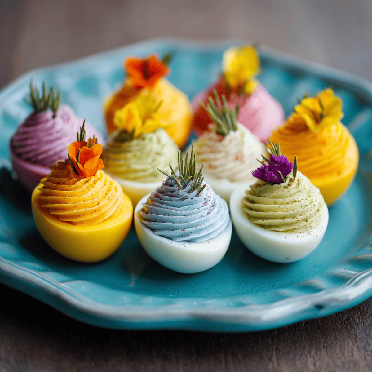 Easter Deviled Eggs