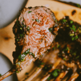 Homemade Copycat Kinder’s The Greek Blend with chicken, vegetables, and creamy dressing in a bowl.