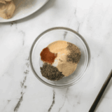 Bowl of homemade Kinder&rsquo;s The Steak Blend seasoning ready to use