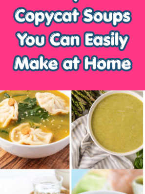 Bring your favorite restaurant soups to your kitchen with 25 easy copycat recipes! From Panera and Olive Garden to Chick-fil-A, recreate classics like broccoli cheddar, Zuppa Toscana, chicken noodle, and creamy tomato soup at a fraction of the cost. These homemade soups taste just like the originals, are family-friendly, and perfect for cozy dinners&mdash;way better than takeout! 25 Copycat Restaurant Soup Recipes Restaurant Soups Copycat Restaurant Soup Recipes Restaurant Soup Recipes Schlotzskys Recipes Copycat Soup Homemade Soups And Stews Restaurant Copycat Soup Recipes Soup For One Copycat Soup Recipes