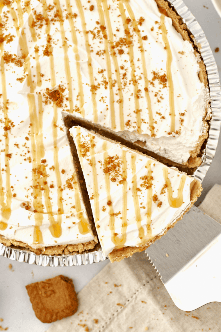 creamy no bake cheesecake made with three ingredients on plate