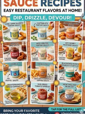 Good food hits different when the sauce is right, and this lineup proves it. From creamy dips to bold copycat drizzles, these recipes bring restaurant flavor straight to your kitchen.