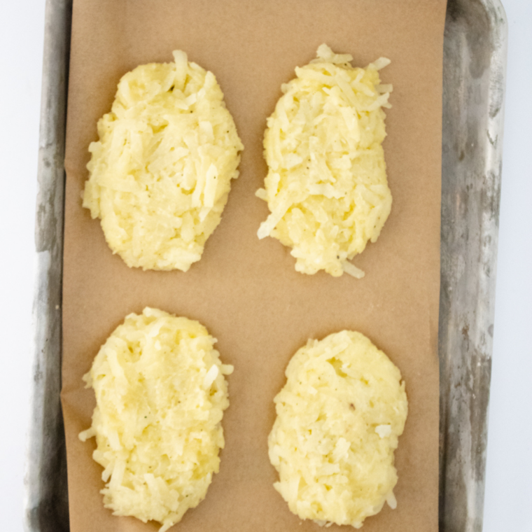 Chilling helps rounds firm up for better air fryer crisping