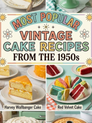 Most popular vintage cake recipes from the 1950s