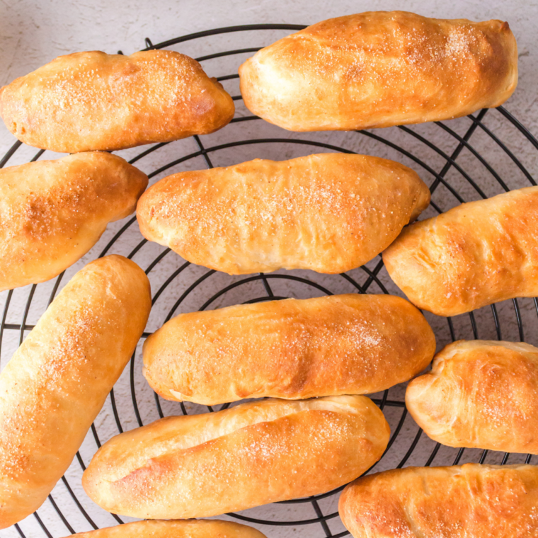 Ingredients needed for Fazoli's Breadsticks Recipe on kitchen table.
