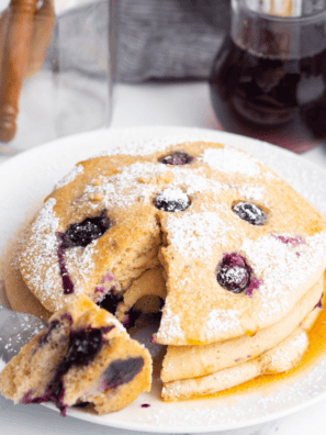 These First Watch Lemon Ricotta Pancakes are light, fluffy, and packed with bright lemon flavor balanced by creamy ricotta in every bite. Topped with fresh berries and a dusting of powdered sugar, they turn any breakfast into something that feels straight off a brunch menu.