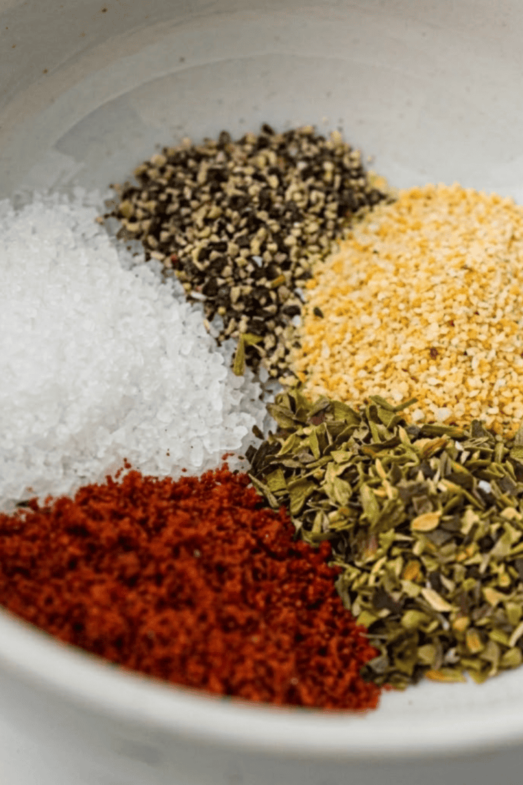 Ingredients needed for Lawry&rsquo;s French Fry Seasoning Recipe on kitchen table.