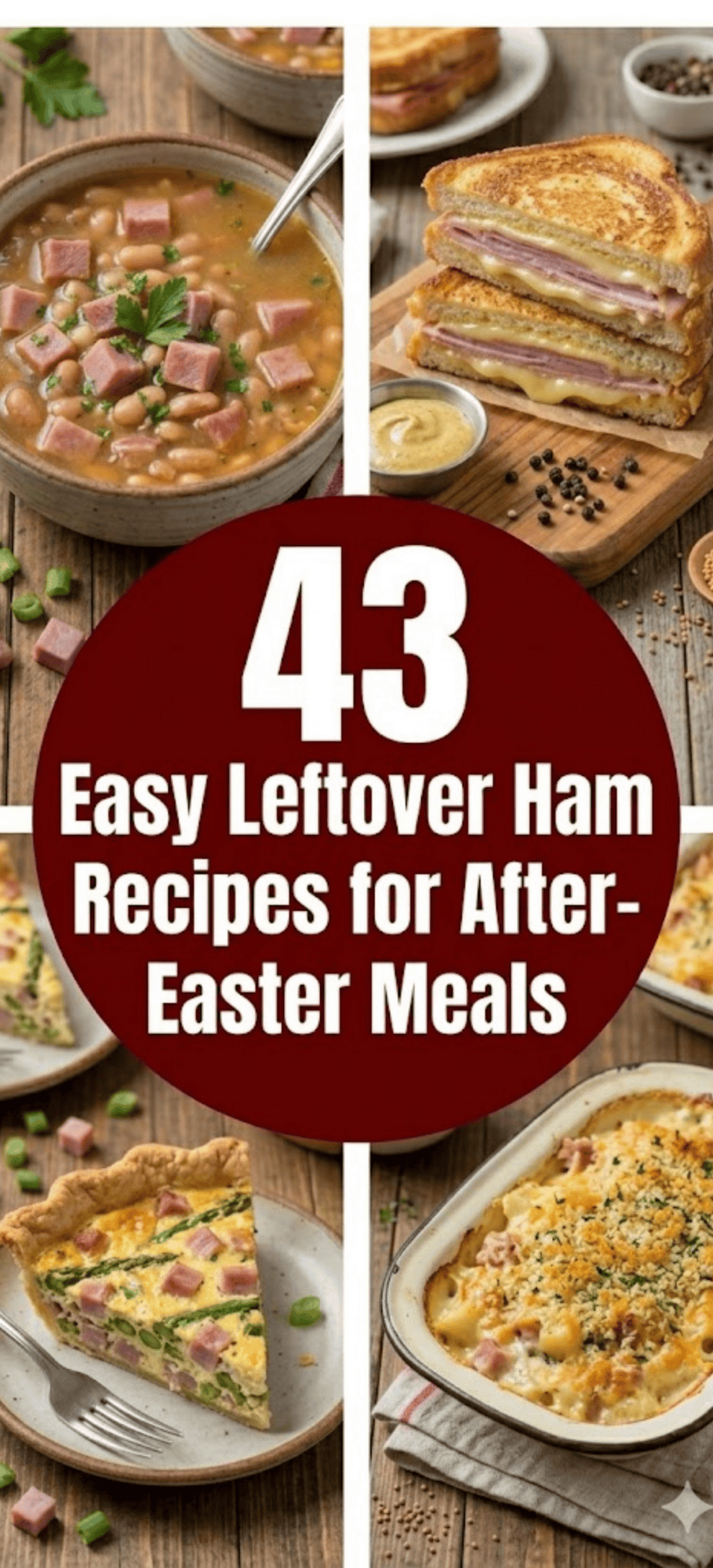 43 Easy Leftover Ham Recipes for After- Easter Meals