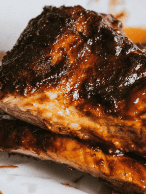Juicy air fryer beef ribs in just 35 minutes! Get the perfect temperature, time chart, and dry rub recipe for tender, fall-apart ribs every time.