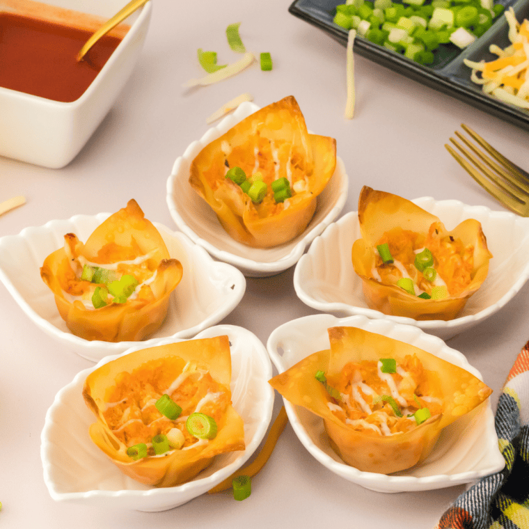 Burger King Buffalo Sauce on top of buffalo chicken bites.