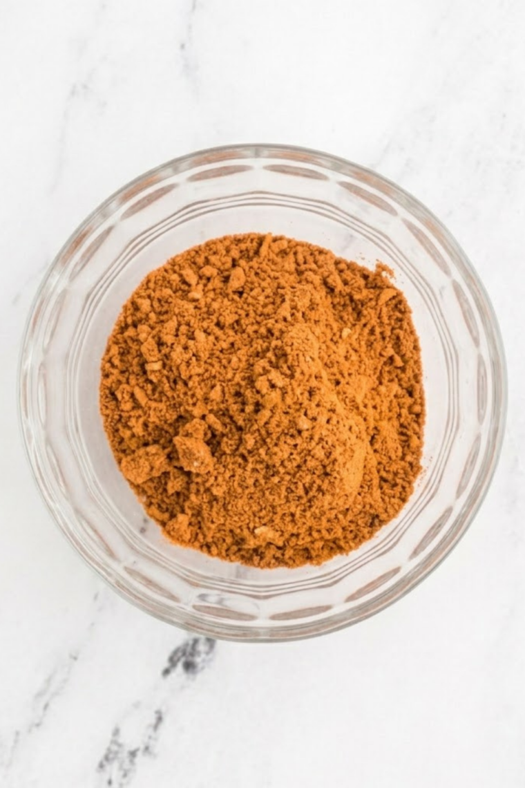 Whisking homemade smash seasoning blend to combine spices evenly