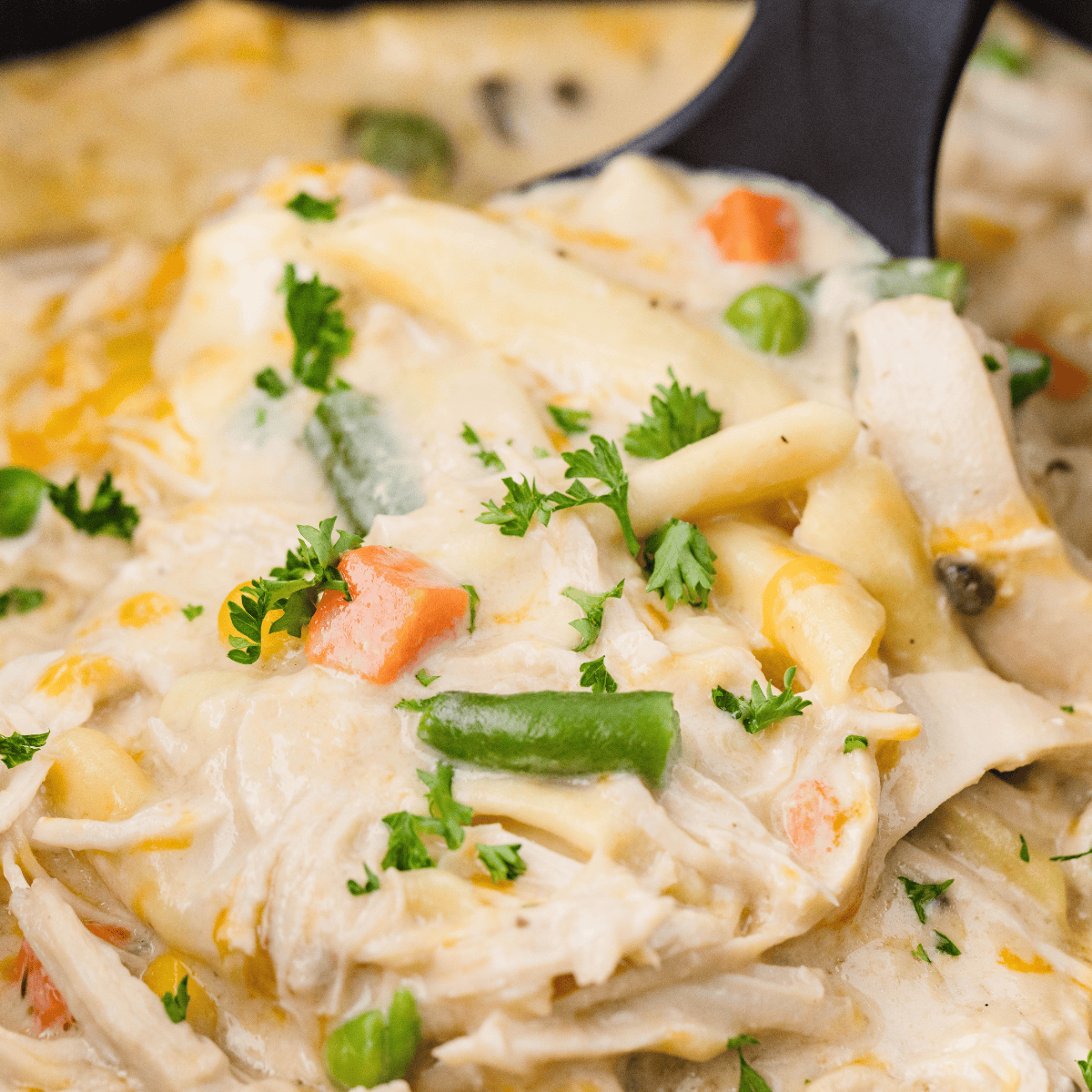 Crock Pot Chicken Pot Pie Pasta