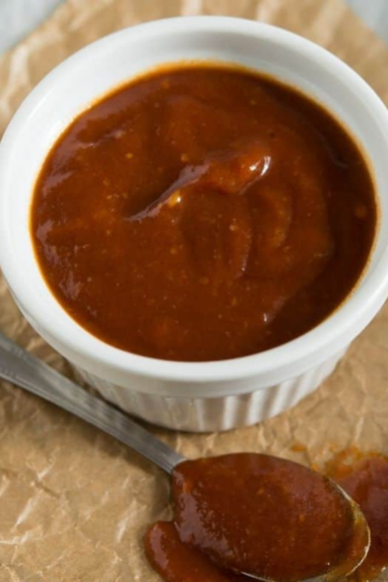 Easy copycat Milo&rsquo;s Sauce Recipe prepared in a white dipping bowl for burgers and sandwiches