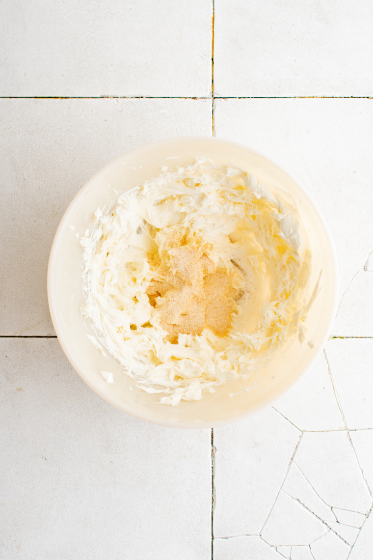 Garlic butter mixed with grated garlic and pepper