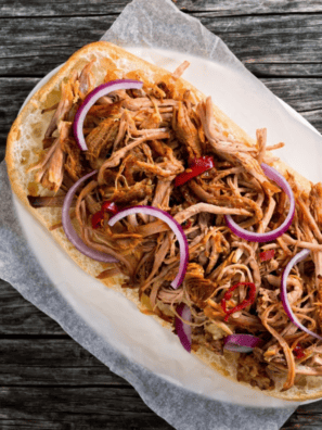 Ten pork marinade recipes in glass bowls with raw pork chops