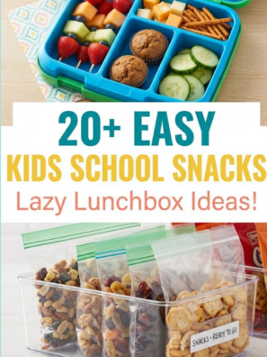 20+ Easy Kids School Snack Ideas for Lunchboxes
