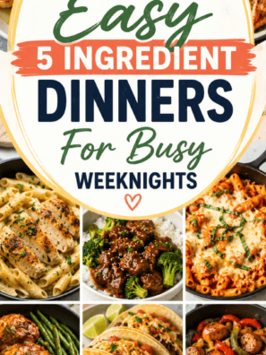 50 Easy 5 Ingredient Dinners For Busy Weeknights