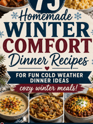 75 Homemade Winter Comfort Dinner Recipes for Fun Cold Weather Dinner Ideas (cozy winter meals!)