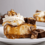 Air Fryer Snickers Cheesecake (Easy 6-Inch Recipe)