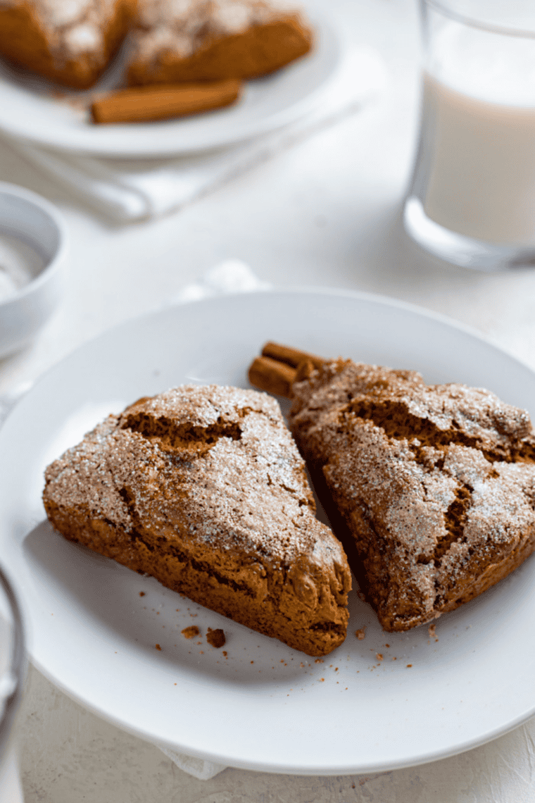 Freshly baked Copycat Starbucks Maple Oat Nut Scones cooling on a wire rack