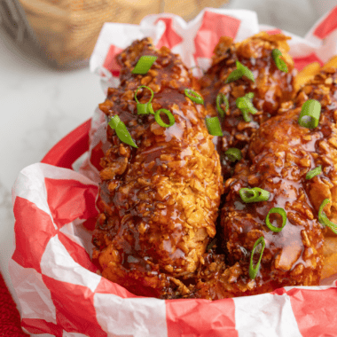 altt ag for Homemade hickory bourbon BBQ sauce coated on chicken tenders 11:47 AM Homemade hickory bourbon BBQ sauce coated on crispy chicken tenders