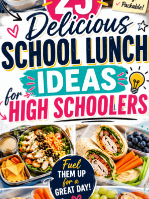 Delicious School Lunch Ideas for High Schoolers