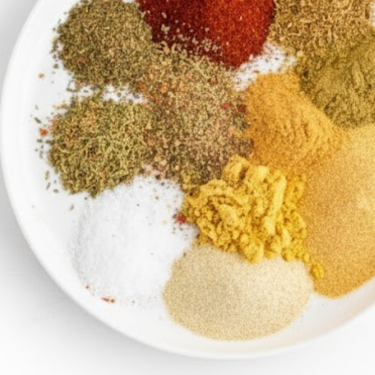 Ingredients needed for Hello Fresh Tuscan Heat Spice on kitchen table.