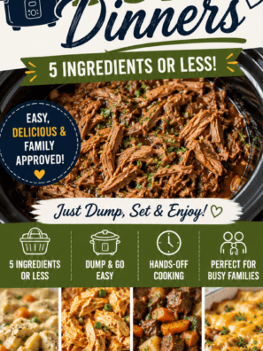 Crockpot Dump Dinners (5 Ingredients or Less)
