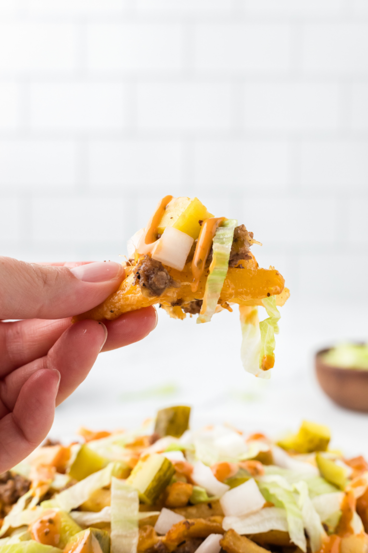 Homemade McDonald's Signature Sauce stirred and served in a dish with chicken nuggets for dipping