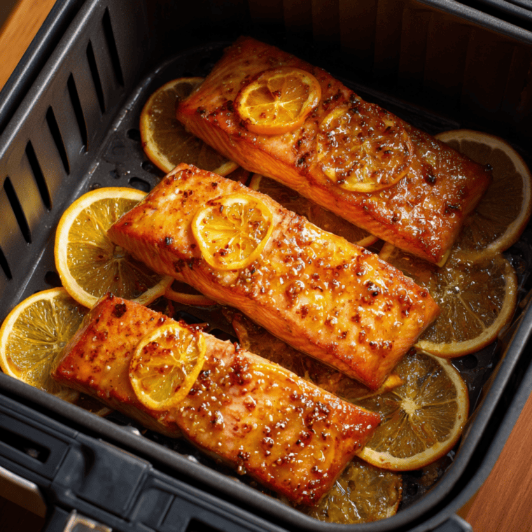 Orange-Sesame — Orange-sesame salmon over a crunchy slaw