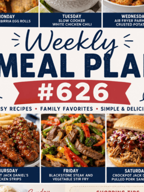 Weekly Meal Plan #626