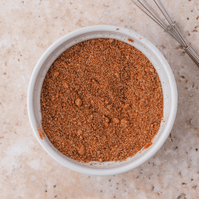 All the spices for homemade Cuban complete seasoning added to a small mixing bowl