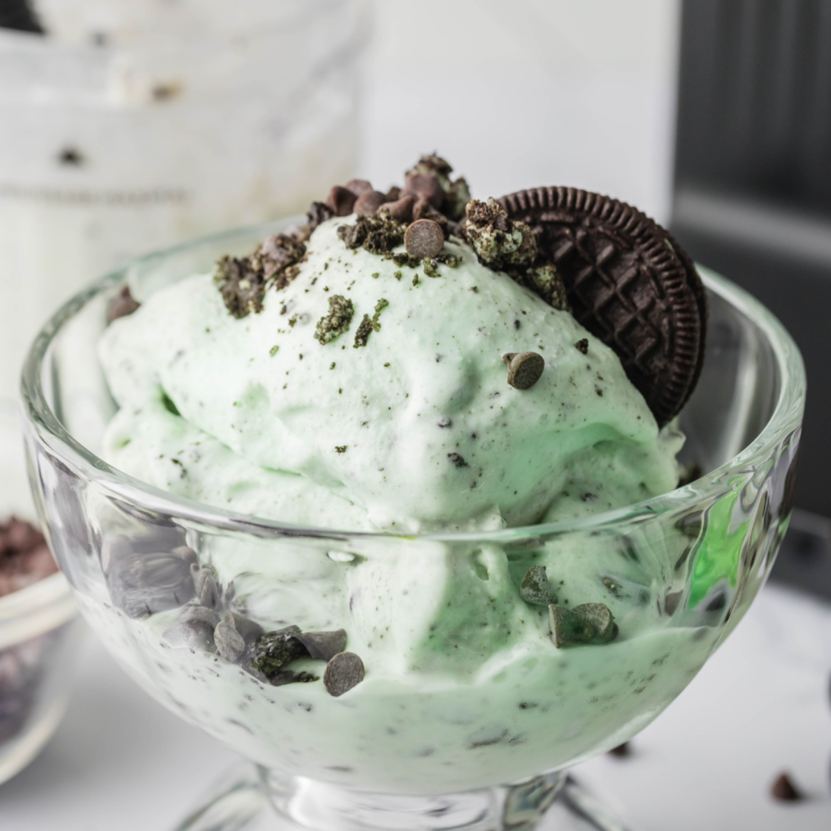 Blue Bell Mint Chocolate Chip (Ninja Creami Copycat) - Fork To Spoon