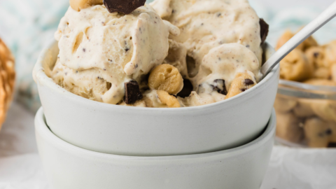 Ninja Creami Chocolate Chip Cookie Dough Blizzard Treat (Copycat