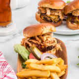 cheeseburger topped with crispy air fryer fried onions