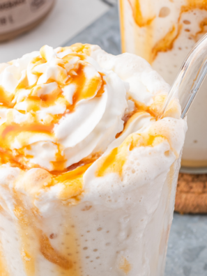 Copycat Wendy's Caramel Crunch Vanilla Frosty Fusion (Ninja Slushi Recipe)